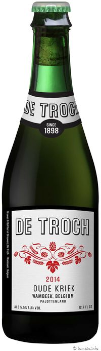 De Troch Oude Kriek label.