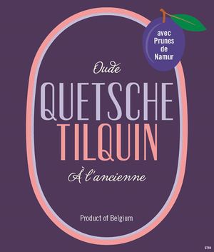 Quetsche label with Prunes de Namur, released for Toer de Geuze 2015.